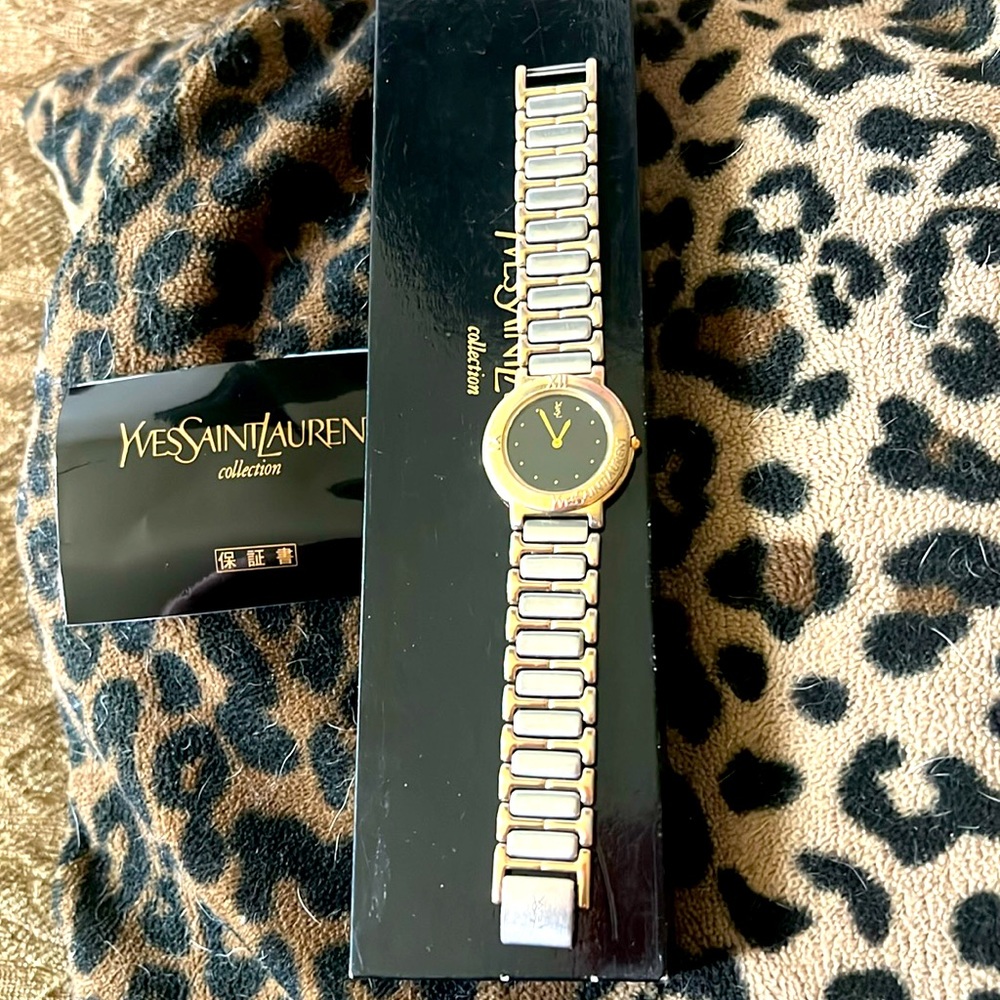 Yves Saint Laurent Gold and Silver Women's Watch